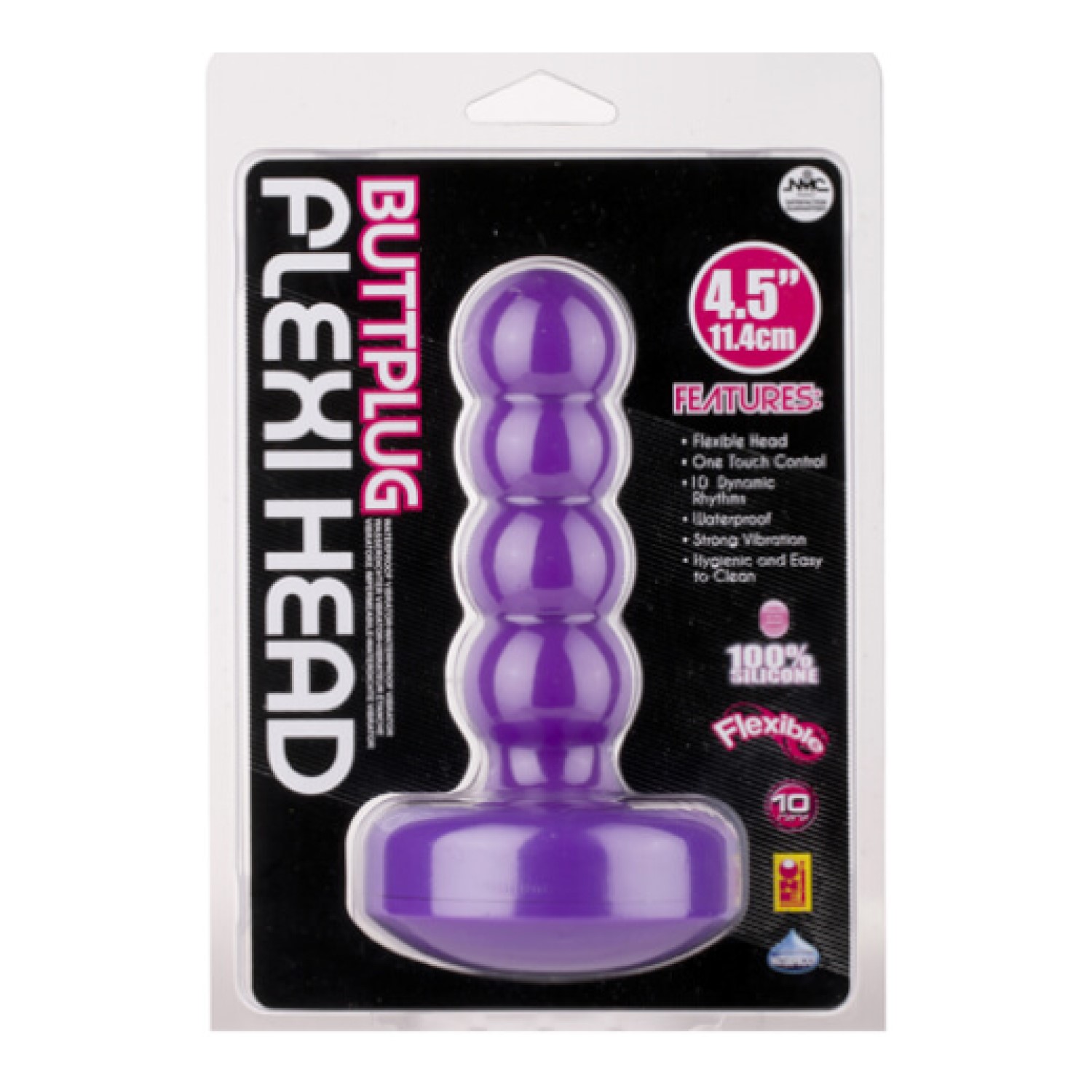 Flexi Head 4.5" Vibrating Anal Plug